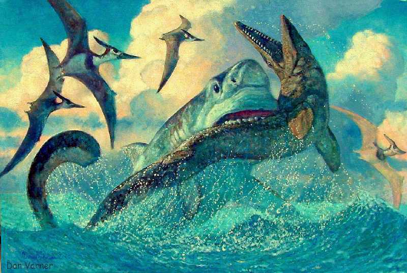 mosasaurus monster megalodon