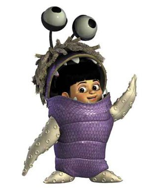 boo from monsters inc with bear