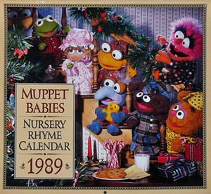 Muppet babies nursery rhyme calendar 1989