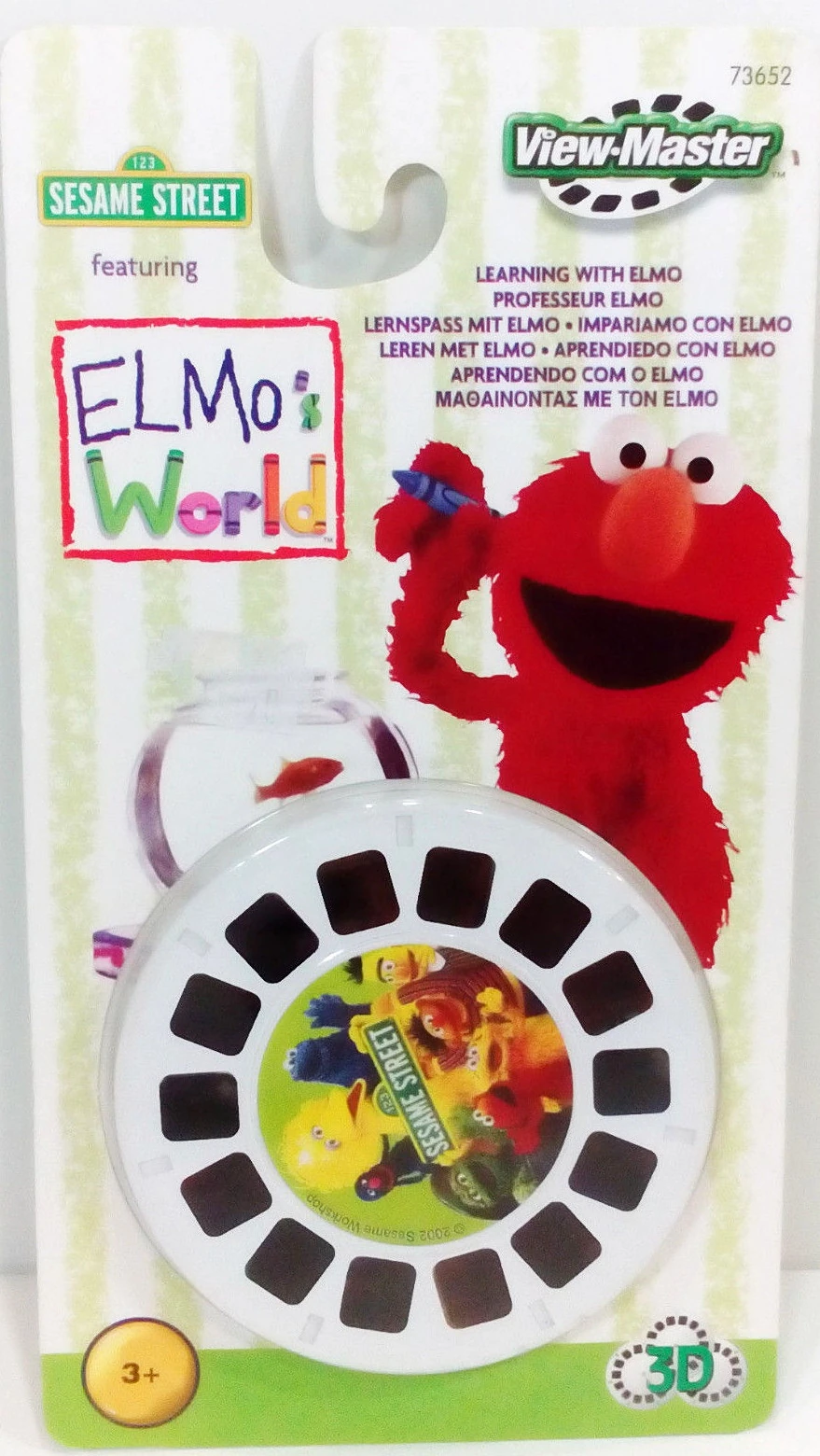 Elmo Toy Lot Of Sesame Street Games 1995 3D View Master Slides