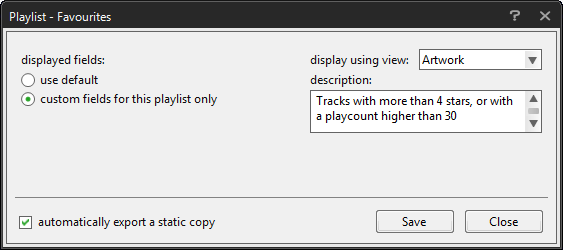 musicbee playlist export