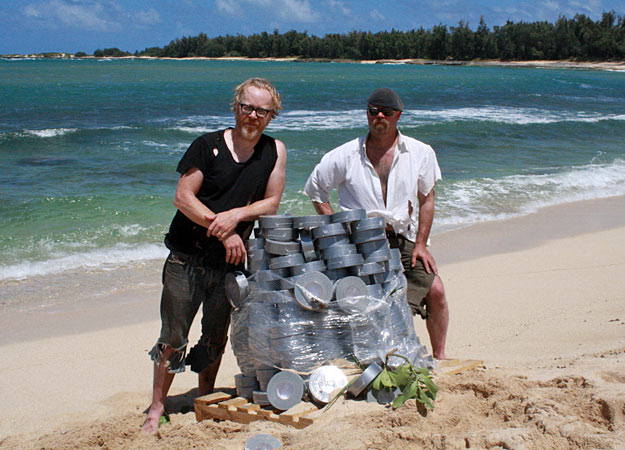 Adam_and_jamie_on_the_island_with_a_pile