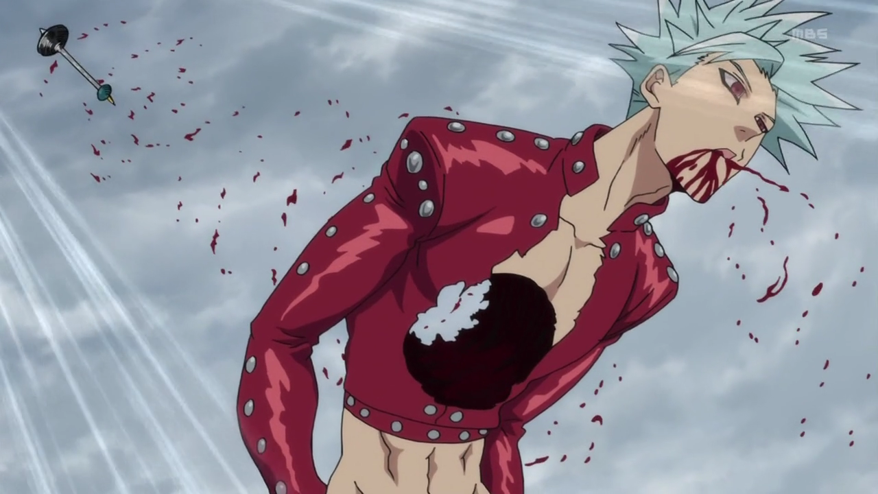 Image King drilling a hole in Ban's chest.png Nanatsu no Taizai