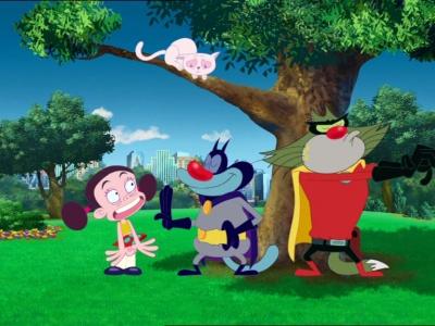 Image - Oggy as a superhero.jpg | Oggy and the Cockroaches Wiki