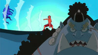Jinbe explicando karate.jpg