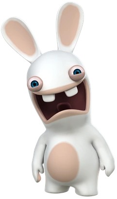 rabbids rabbid raving lapins stickpng cretin