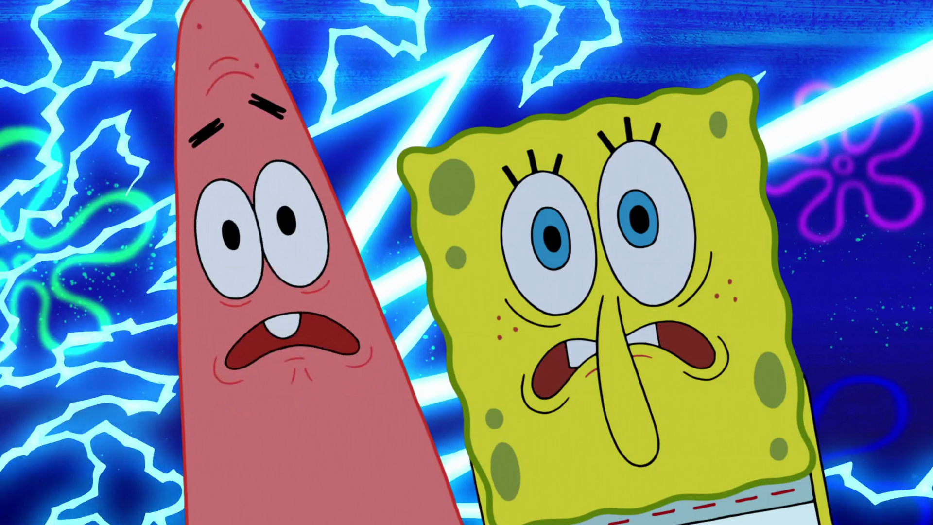 Image - Spongebob and patrick screaming at fisherman 2.png ...