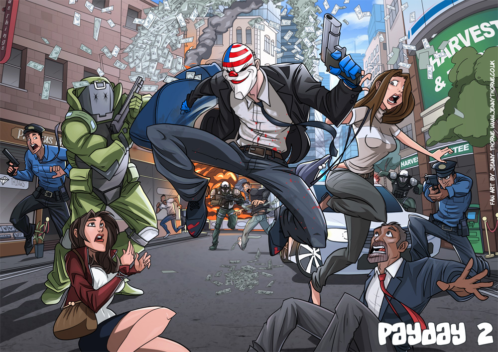 Image - Payday 2 Fan Art By Jennyisdrawing-d73cukc.jpg | Payday Wiki ...