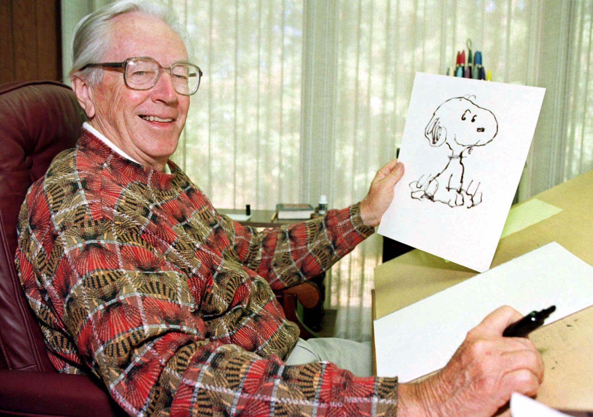 Image result for photos of Charles Schulz