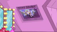 Autographed Tiny Cowboy poster