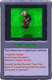 Almanac Card Pogo Zombie