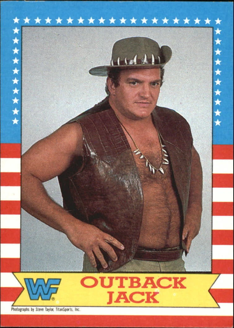1987 WWF Wrestling Cards (Topps) Outback Jack (No.14) Pro Wrestling Fandom powered by Wikia