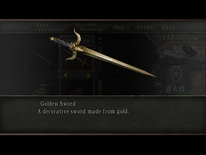 Hourgl W Gold Decor Resident Evil Wiki Fandom Powered By Wikia 03 Matilda 04 Handgun Ammo 05 First Aid Spray 06 Green Herb 07 08 En Egg 09 Brown 0a Gold 0b Aaa