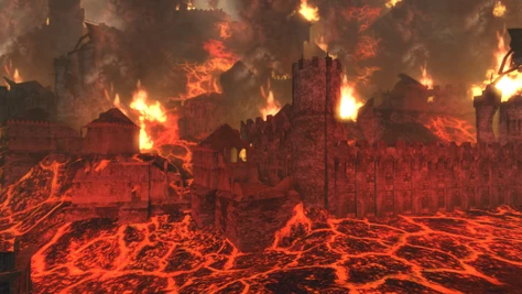 Caldera Zniszczone tereny