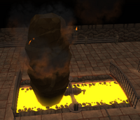 Lava geyser (solidified)