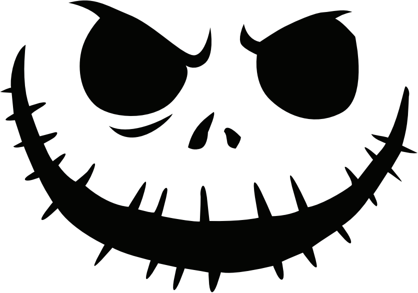 Image Jack Skellington Pumpkin Face Free Pumpkin Carving Template png
