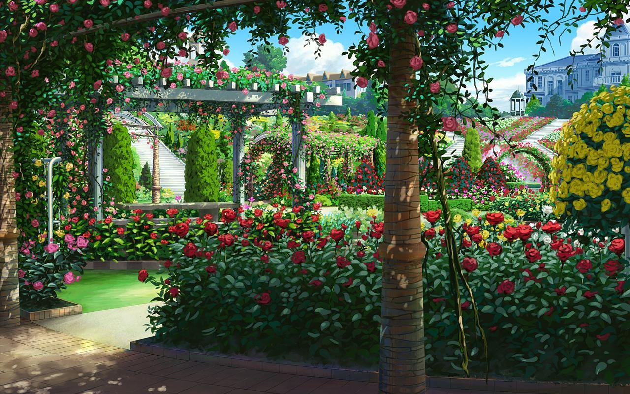 FicheiroGardenAnimeWallpaper3.jpg Wiki Schoolofmagic Fandom