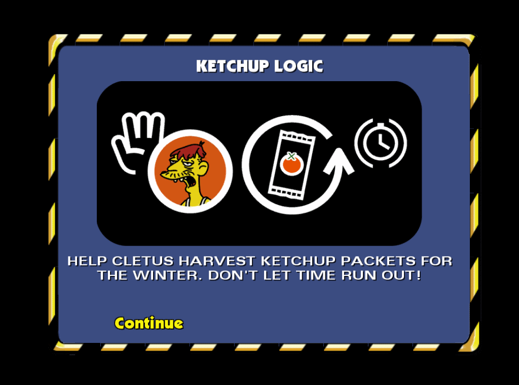 Simpsons hit and run ketchup logic video