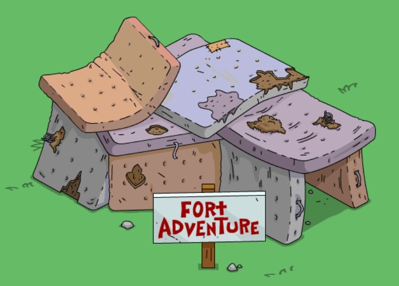 Image result for simpsons fort adventure
