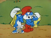 Once in a Blue Moon Papa Baby Smurfette