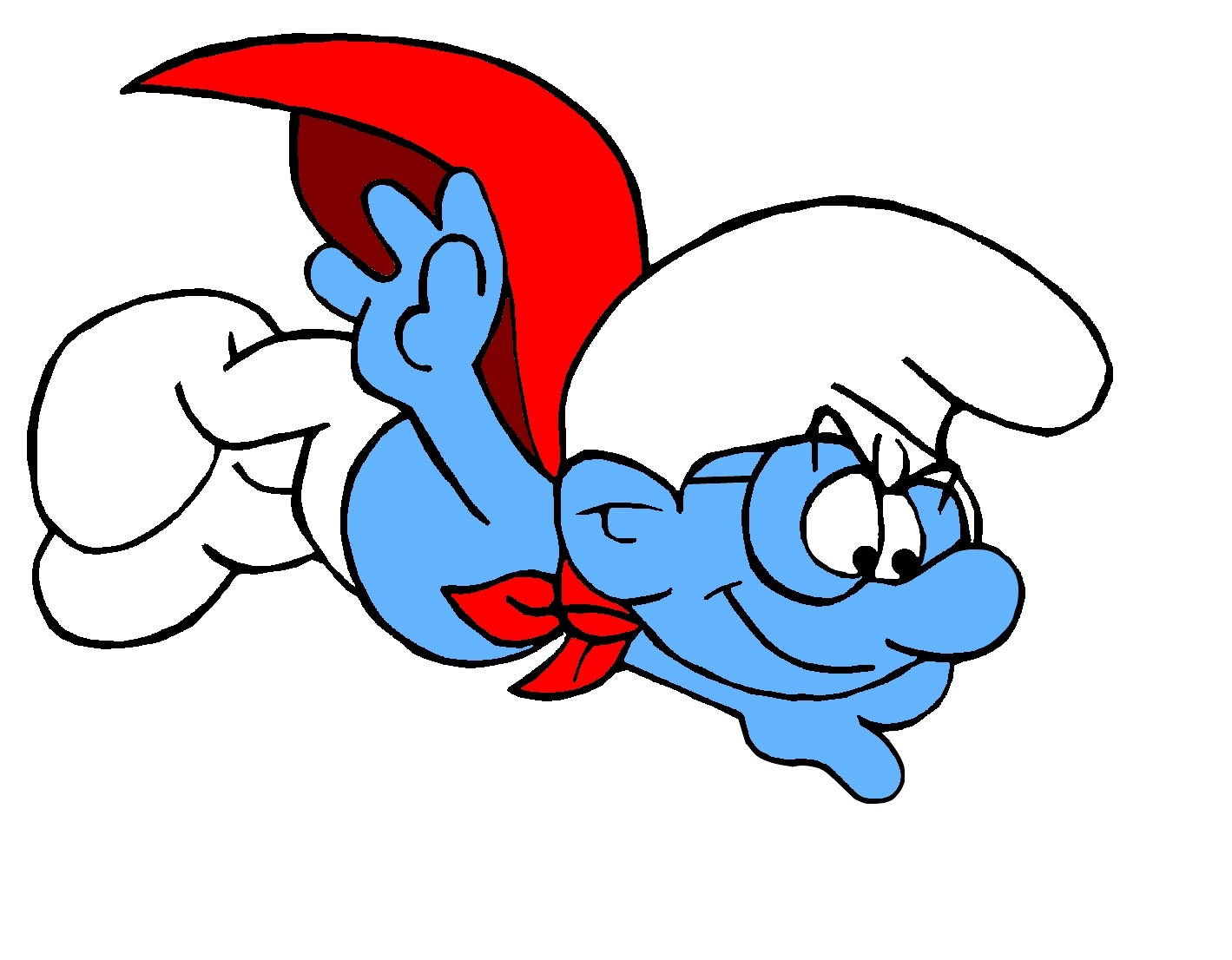 Butt lick papa smurf