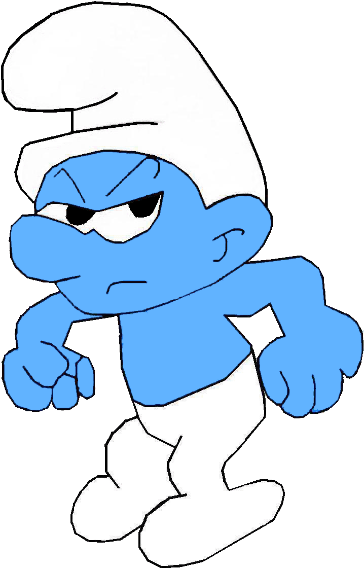 grouchy smurf figure