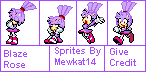 Blaze Rose Sprites by Mewkat14