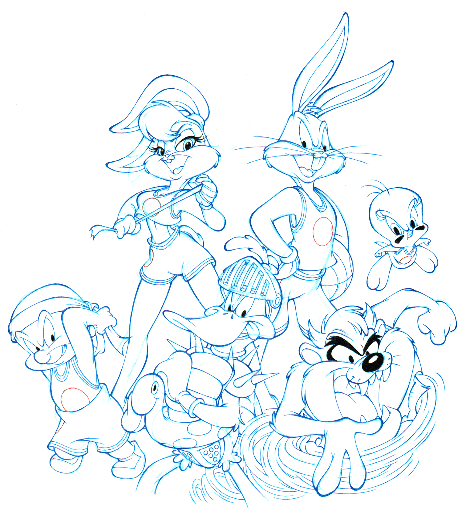 Image - Space Jam Original Drawing International Poster LARGE.jpg