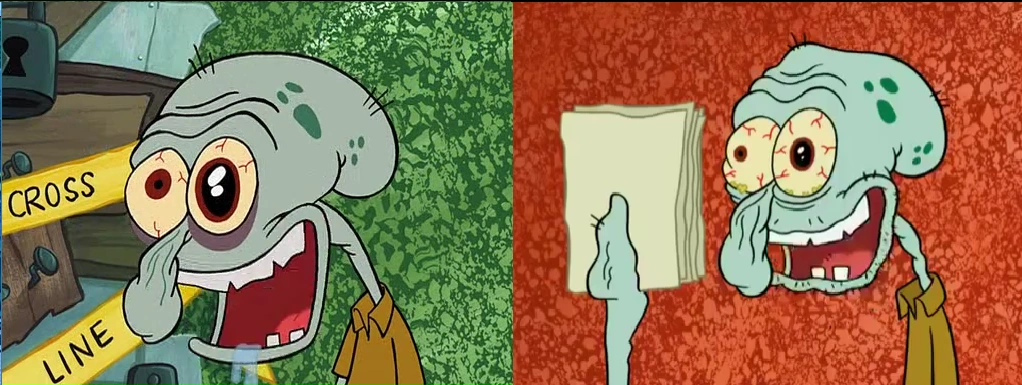 Squidward paper gif picture
