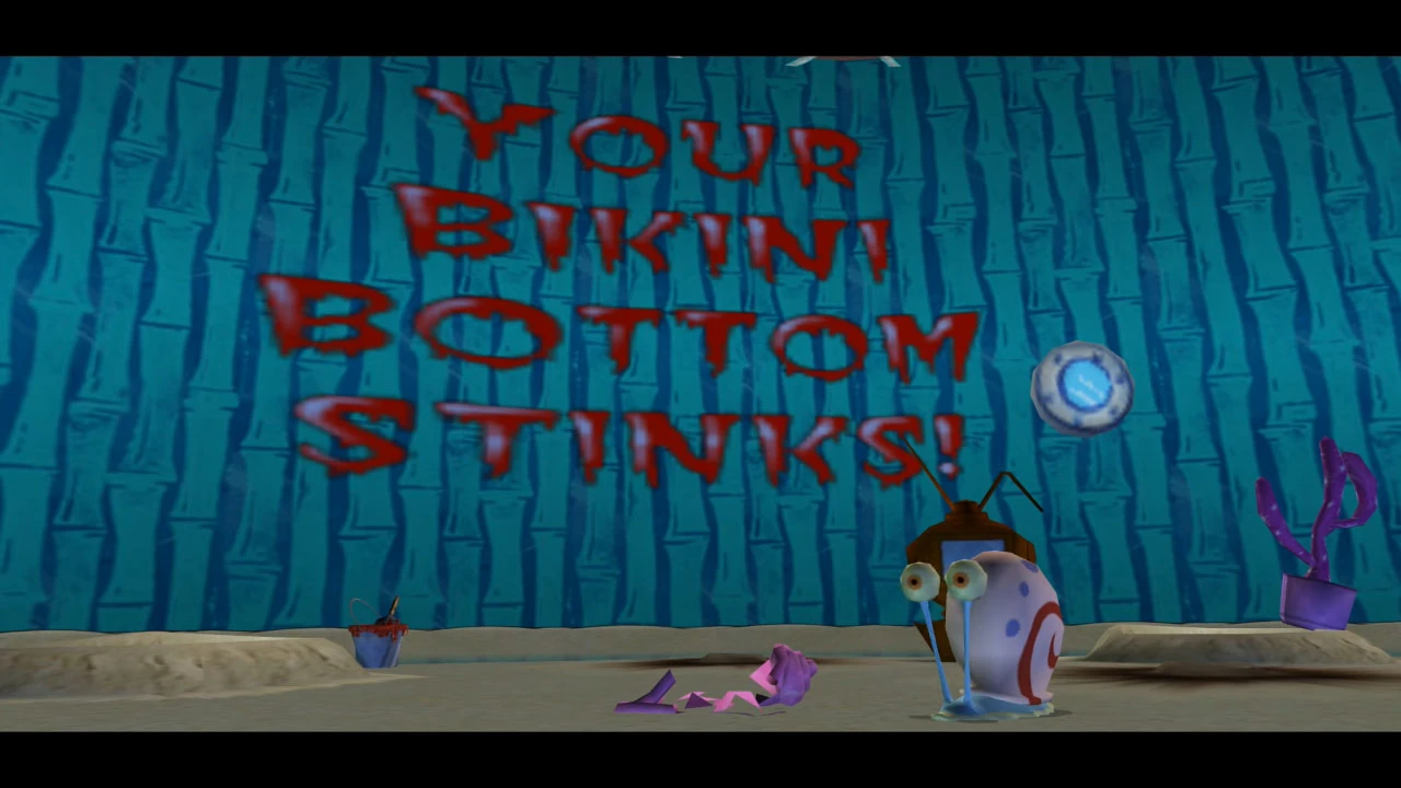 Image ''Your Bikini Bottom Stinks!'' Sign & 3d Gary.jpg