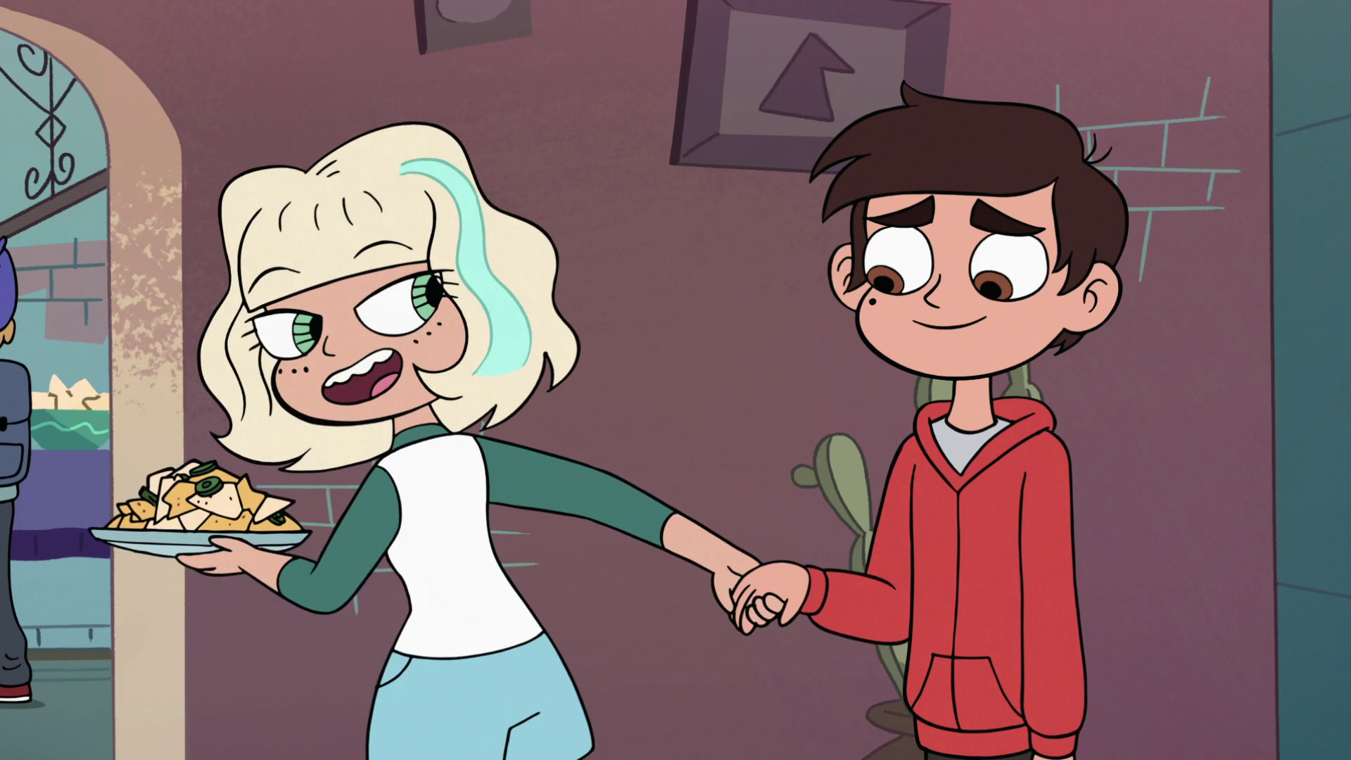 Image S2e41 Jackie Taking Marco Diaz By The Hand Png Star Vs The Forces Of Evil Wiki