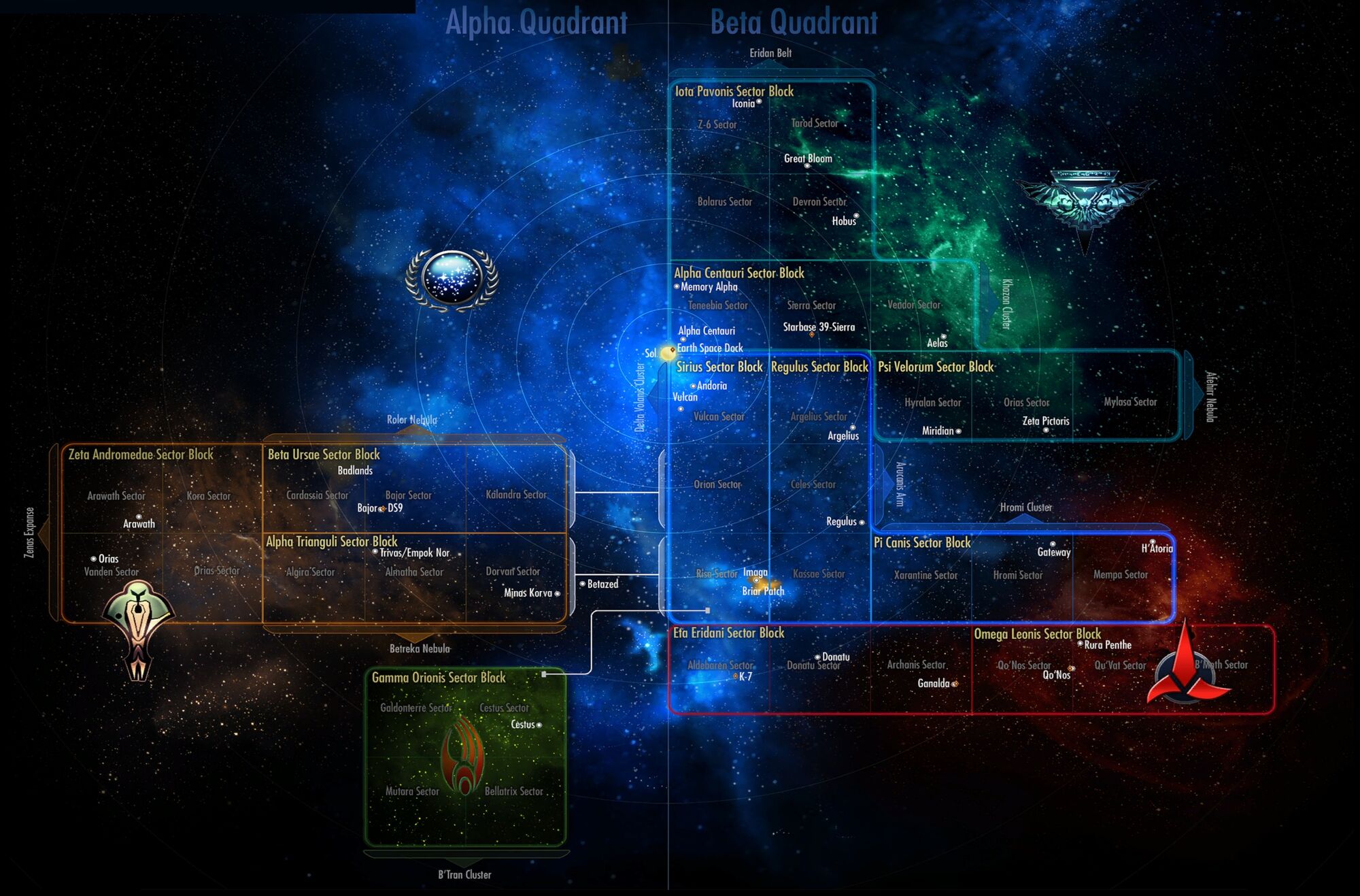 Image - Star Trek Online Galaxy map.jpg | Memory Beta, non-canon Star
