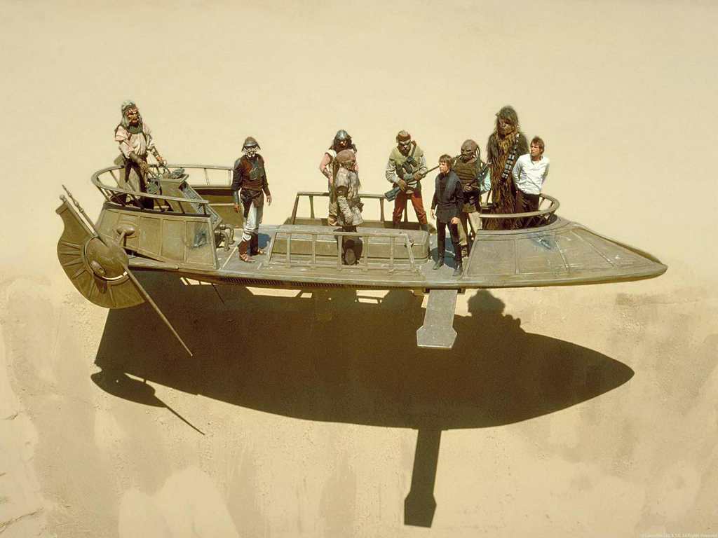 return of the jedi skiff