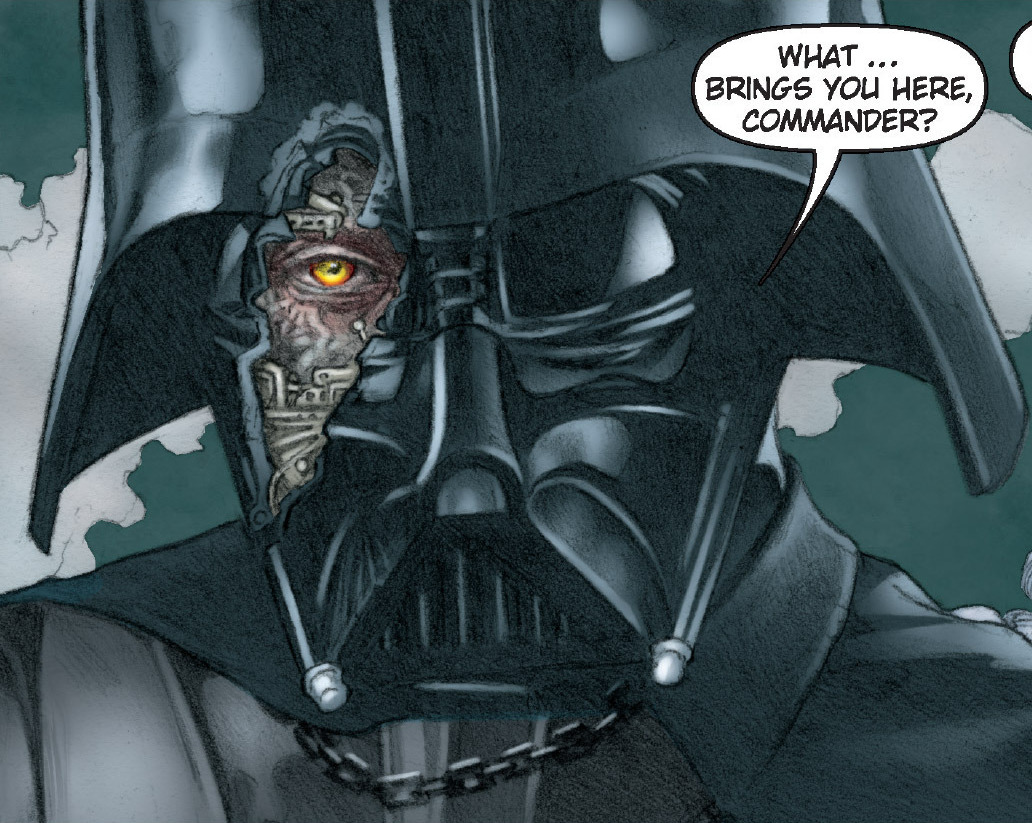 half darth vader half stormtrooper