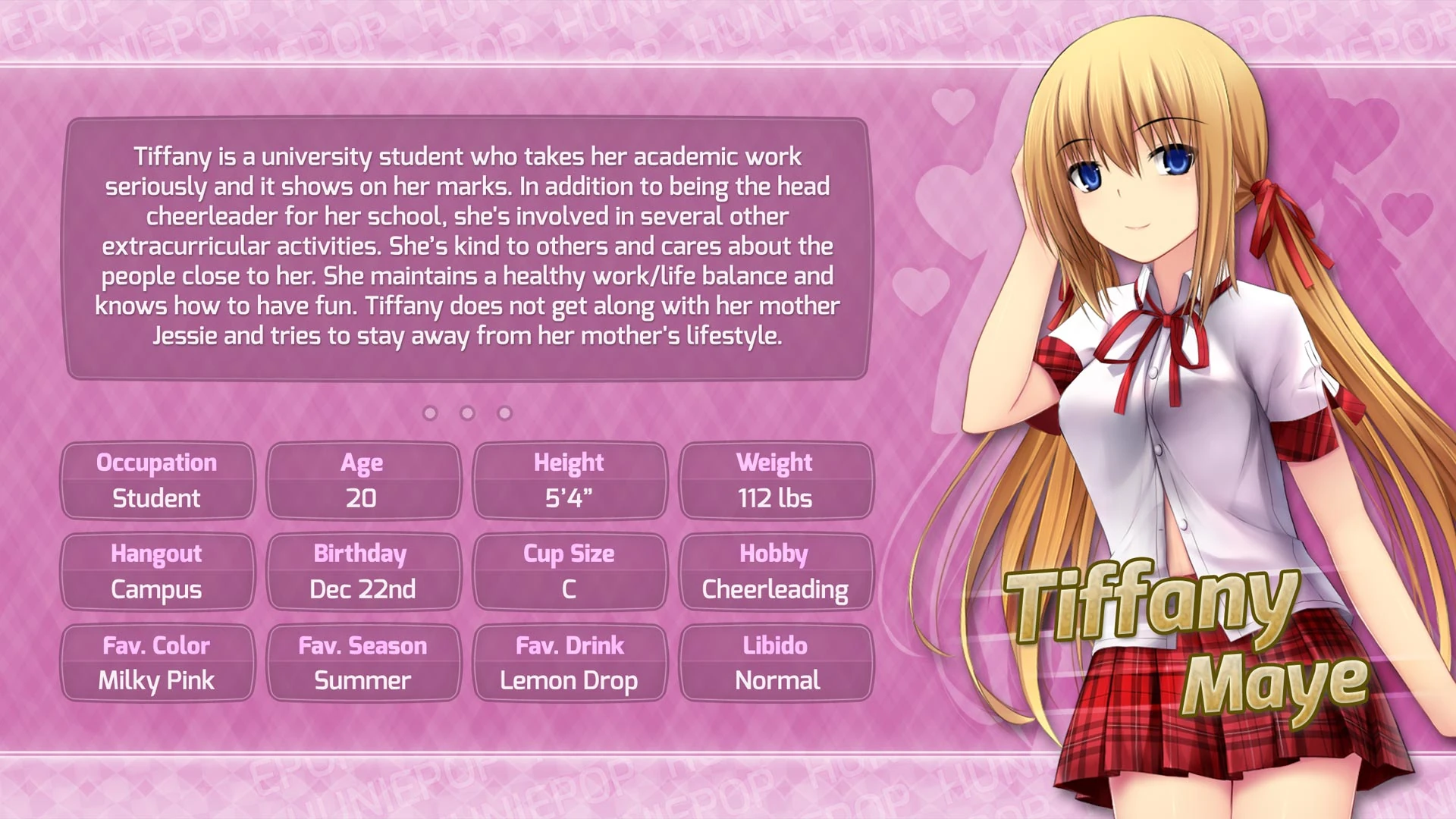 HuniePop Tiffany Maye Steam Trading Cards Wiki FANDOM powered by Wikia
