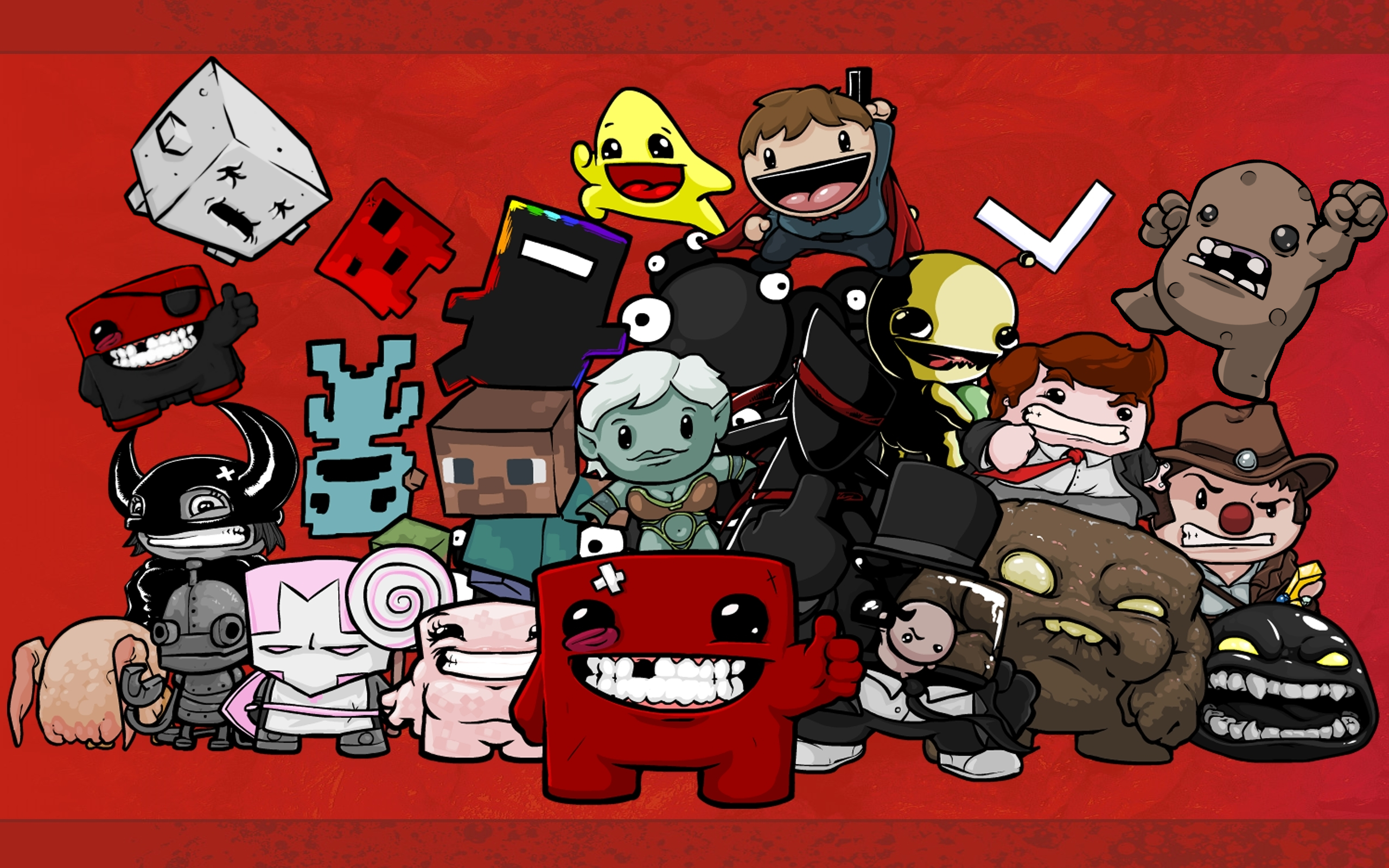 super meat boy forever characters