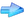 Flecha de cristal azul