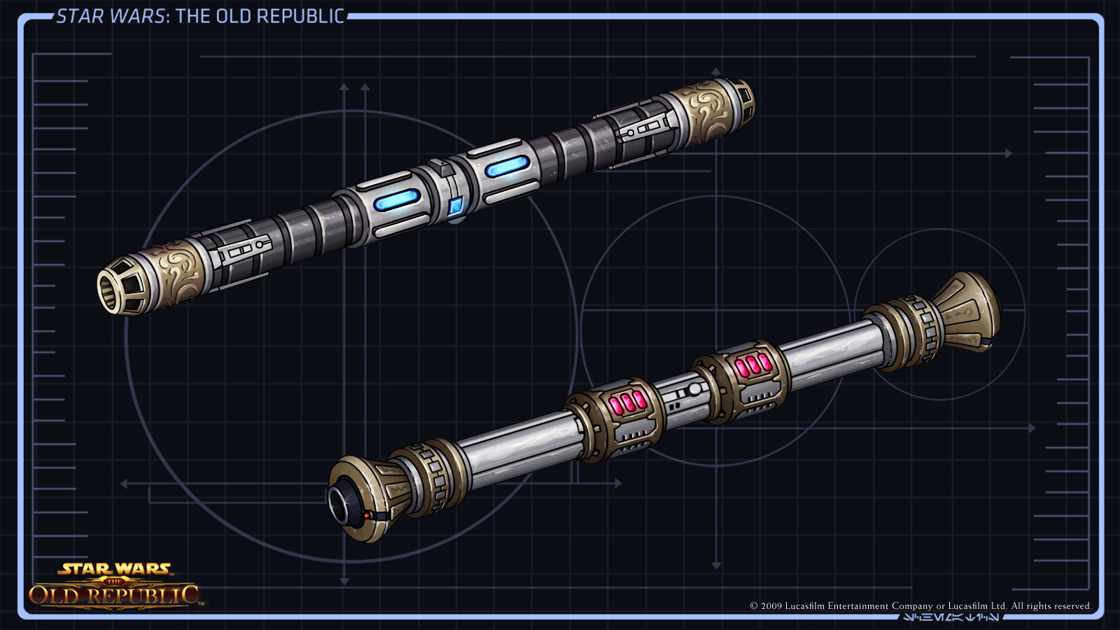 Doublebladed lightsaber Star Wars The Old Republic Wiki FANDOM