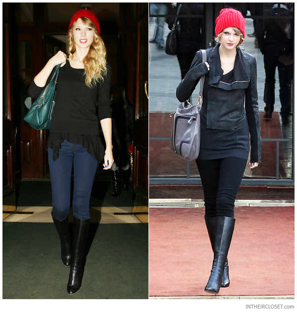 Image Taylorswiftchristianlouboutinbourgetallhighheeledboots