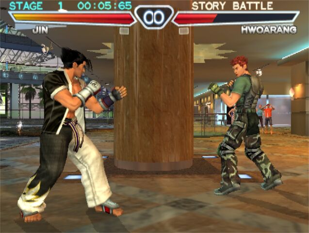 File:Jin Versus Hwoarang Tekken 4.jpg