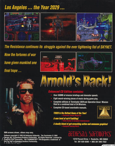 File:The Terminator- 2029 Deluxe CD Edition Back Cover.jpg