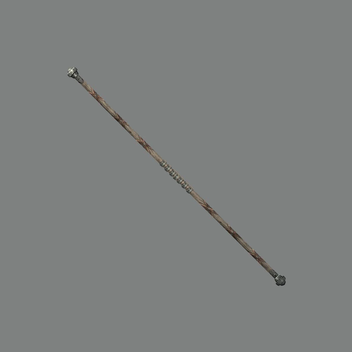 Steel Quarterstaff (Immersive Weapons) The Elder Scrolls Mods Wiki