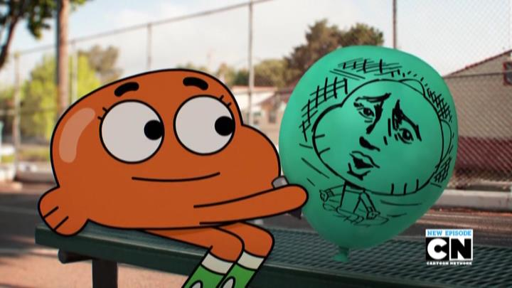 Big & Tall Cartoon Network Gumball Darwin Watterson Scribble