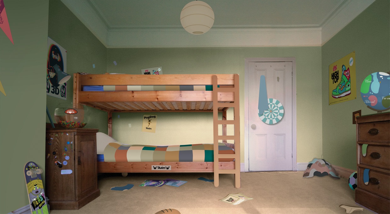 The Amazing World Of Gumball Living Room Gumball and Darwin's room | The Amazing World of Gumball Wiki | Fandom