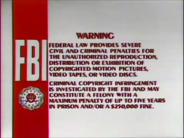 Image - BVWD FBI Warning Screen 3a1.jpg | The FBI Warning Screens Wiki ...