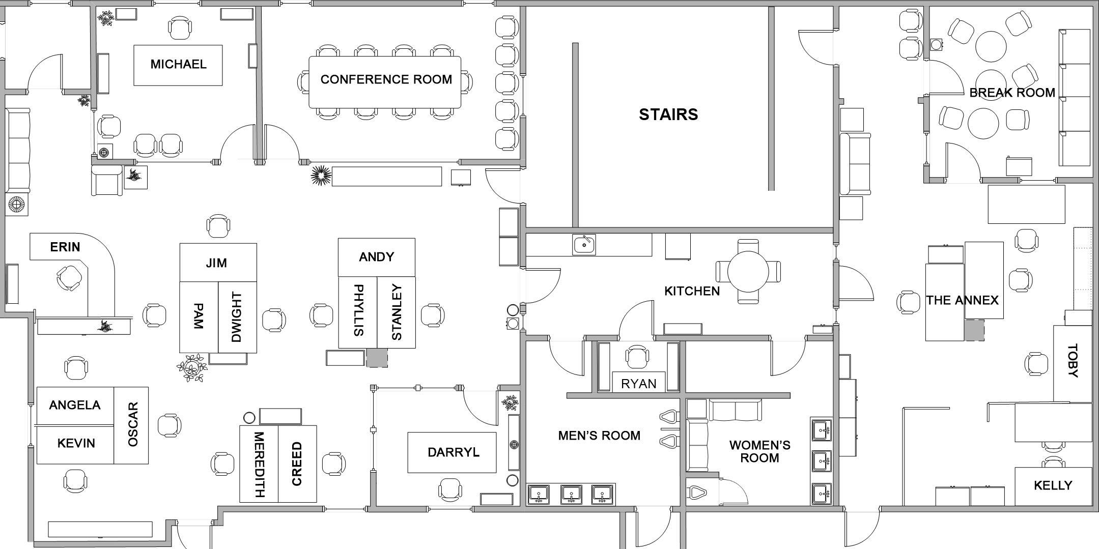 dunder mifflin office layout dundermifflin office diagram