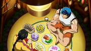Toriko eating Aimaru's treat
