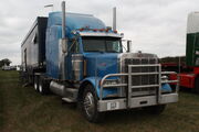 Peterbilt tractor unit V73 OKP - at Roadless 90 event - IMG 3407