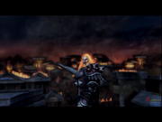 Ares about to kill Kratos
