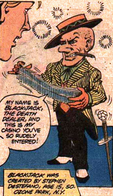 Blackjack villain book